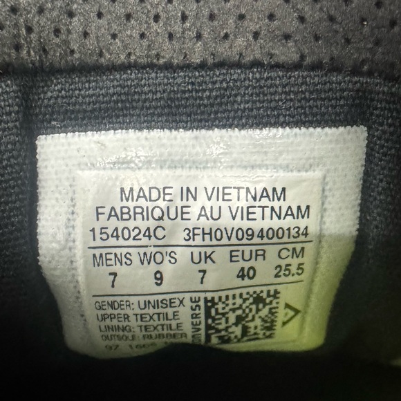 Converse With Lunarlon Unisex Gray Sneakers Size‎ M-7 W-9 - Picture 2 of 7